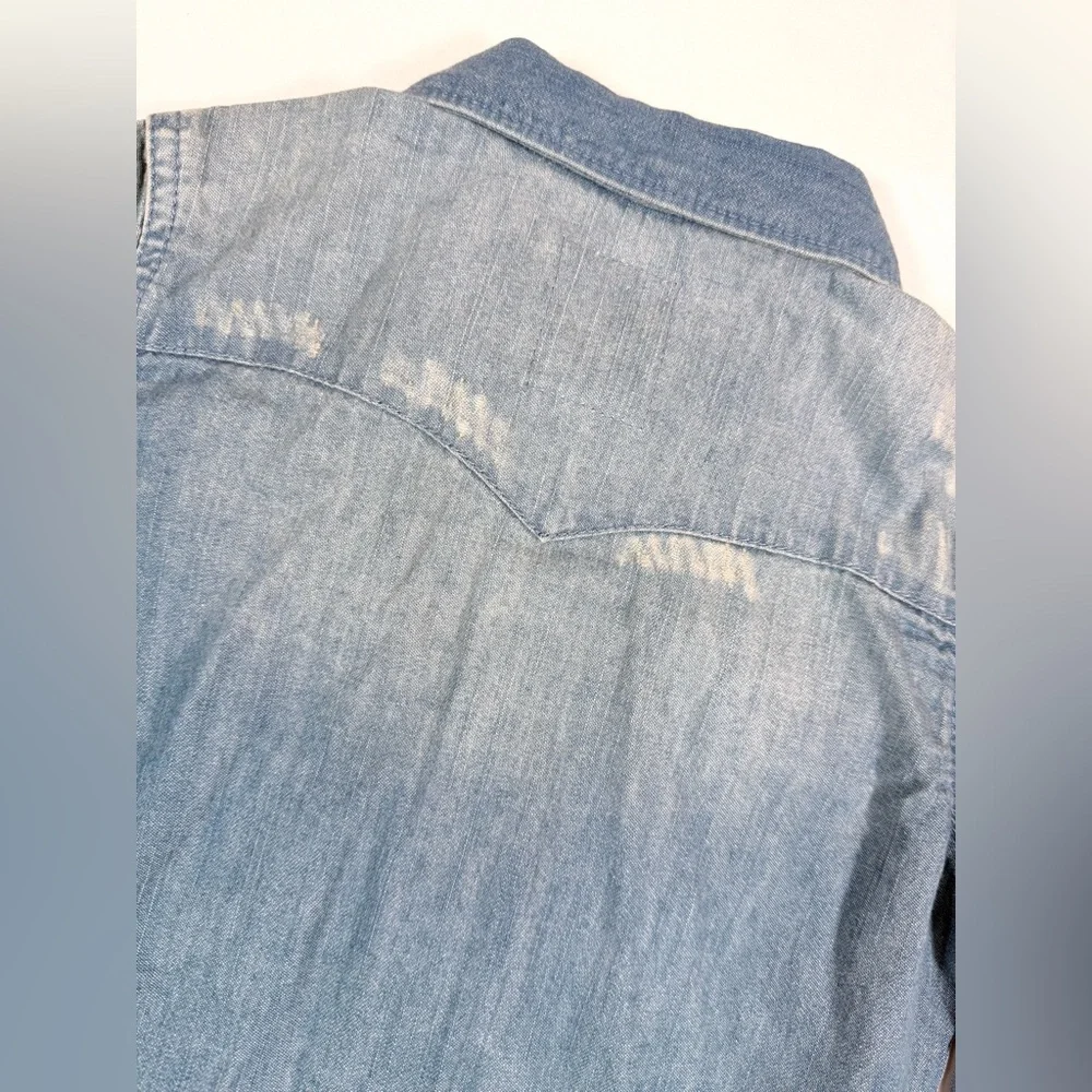 NWT‎ LEVIS Baby Western Chambray Button Down 12M Classic Americana Cowboy NEW